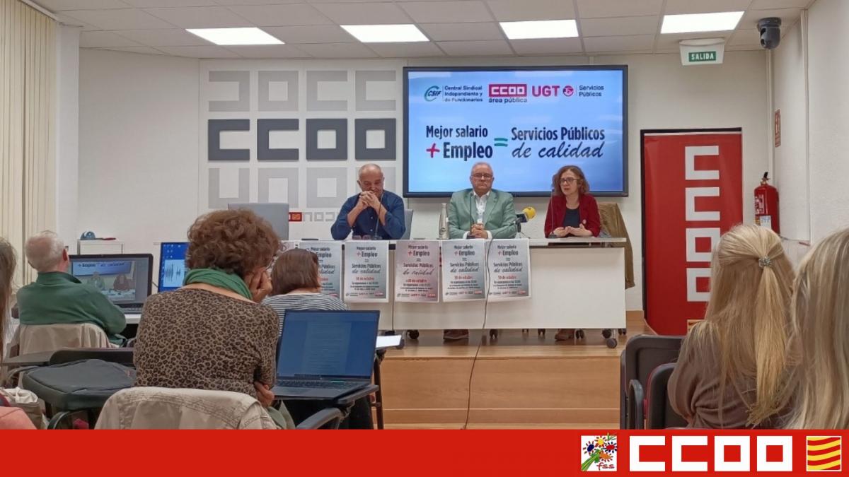 Rueda de prensa movilizaciones 30 Octubre