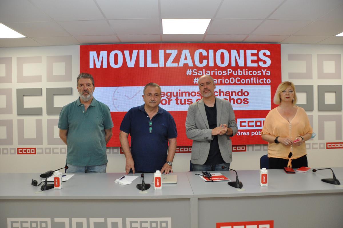 CCOO retoma las movilizaciones el 14 de julio para exigir un acuerdo en materia salarial y de derechos para las y los empleados públicos