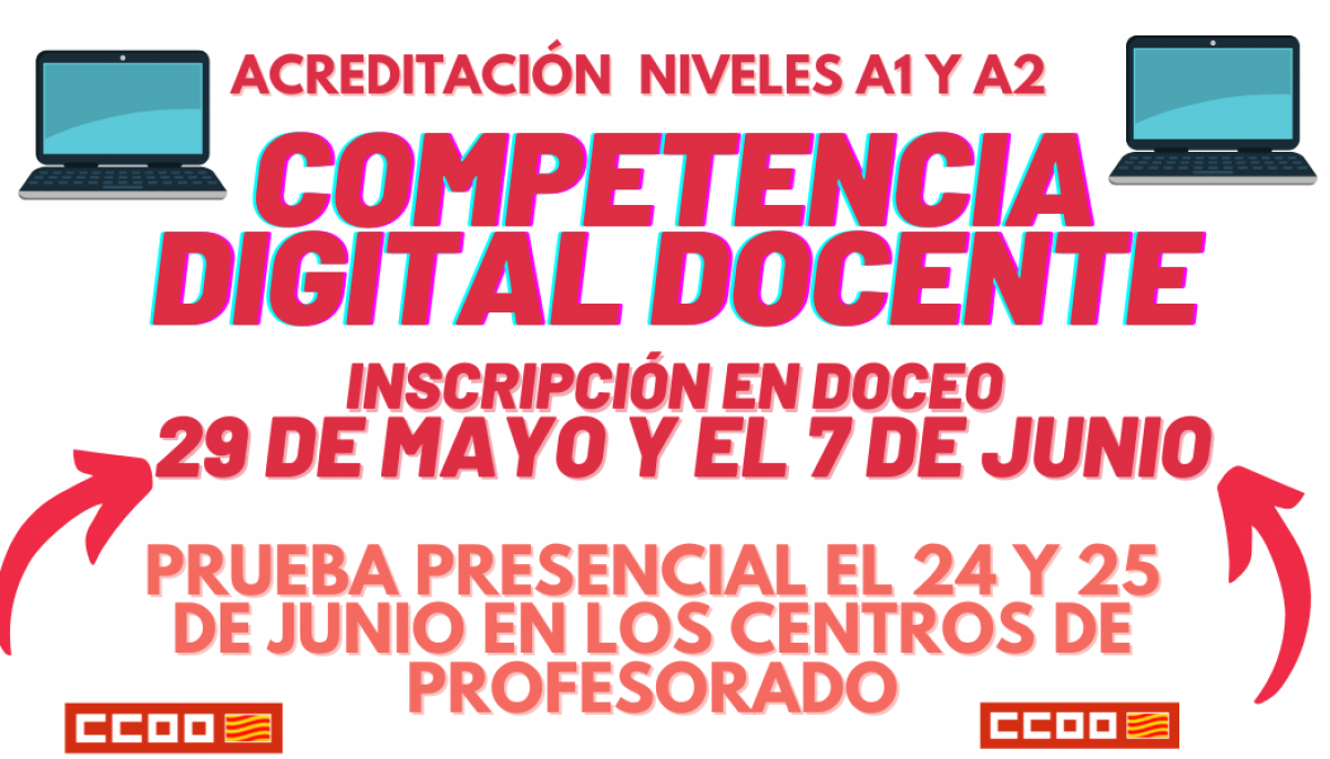 Pruebas de acreditacin competencia digital docente 2024 niveles A1 y A2