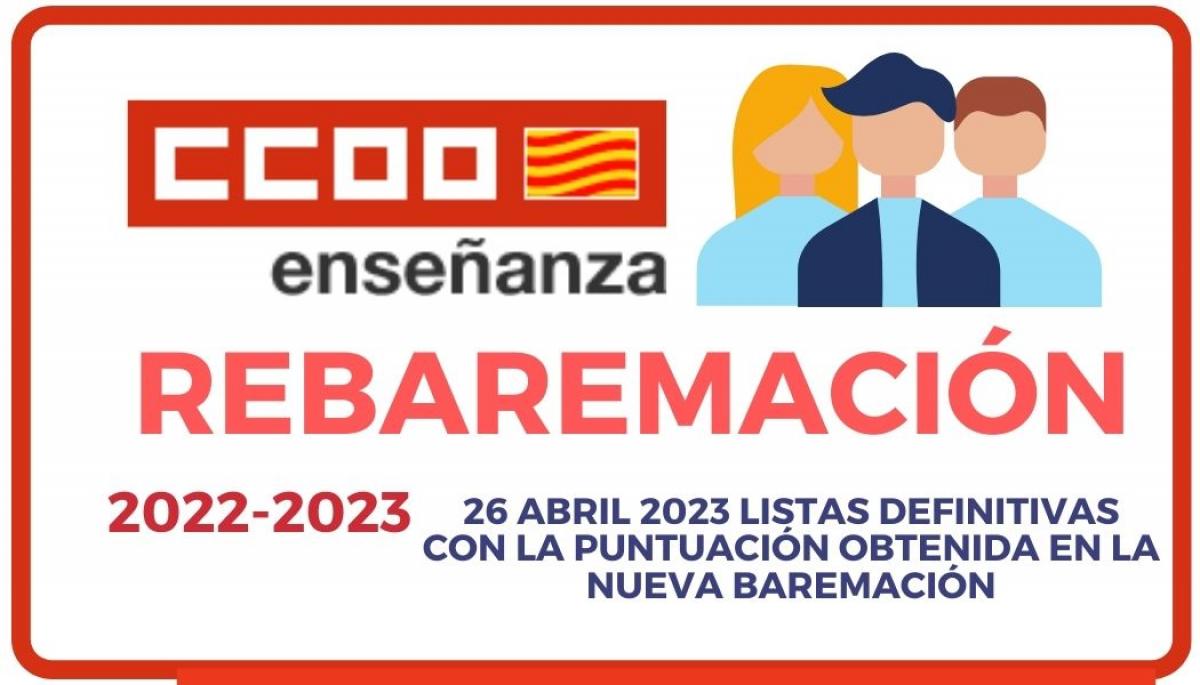 LISTAS DEFINITIVAS REBAREMACION 2022_2023